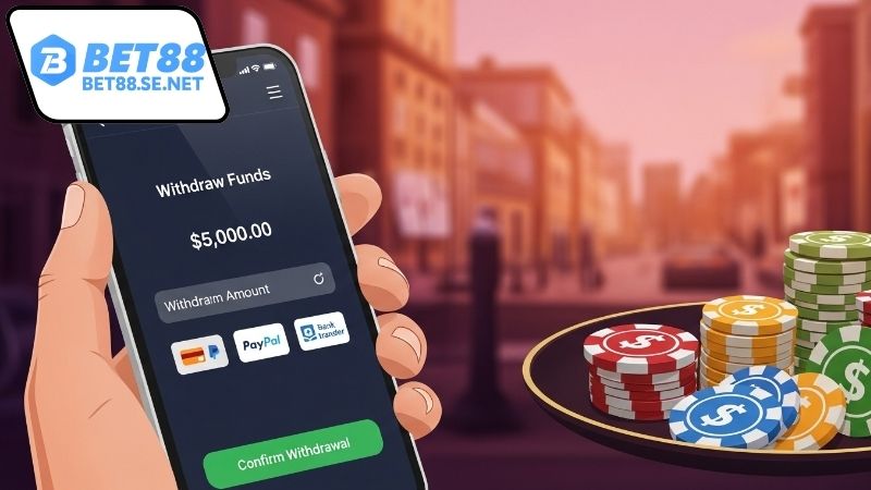 Giải quyết lỗi rút tiền BET88 hiệu quả